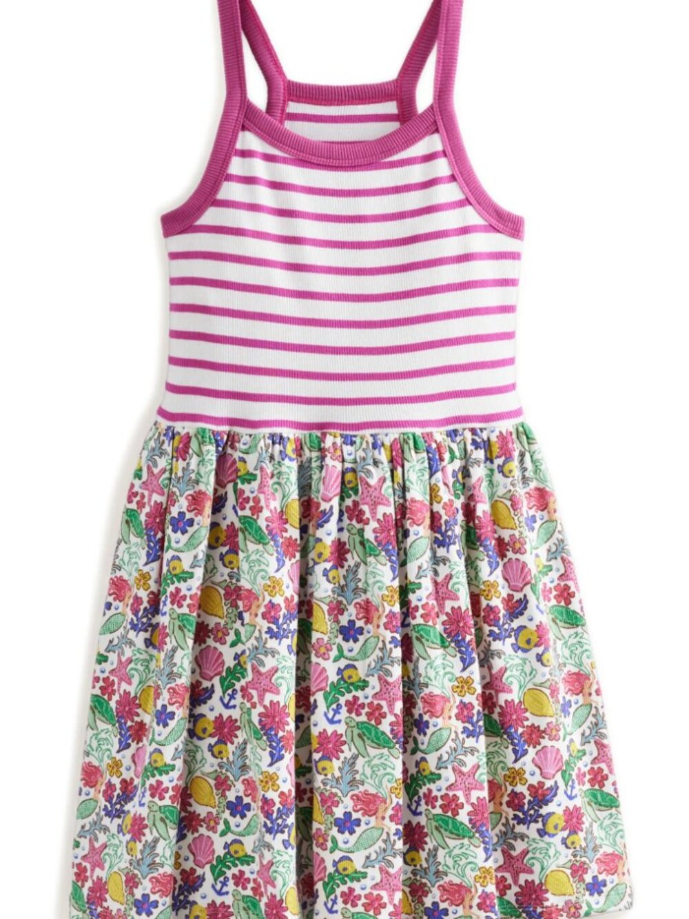 Mini Boden Kids' Hotchpotch Print Cotton Tank Dress Size(s) 4-5y & 5-6y